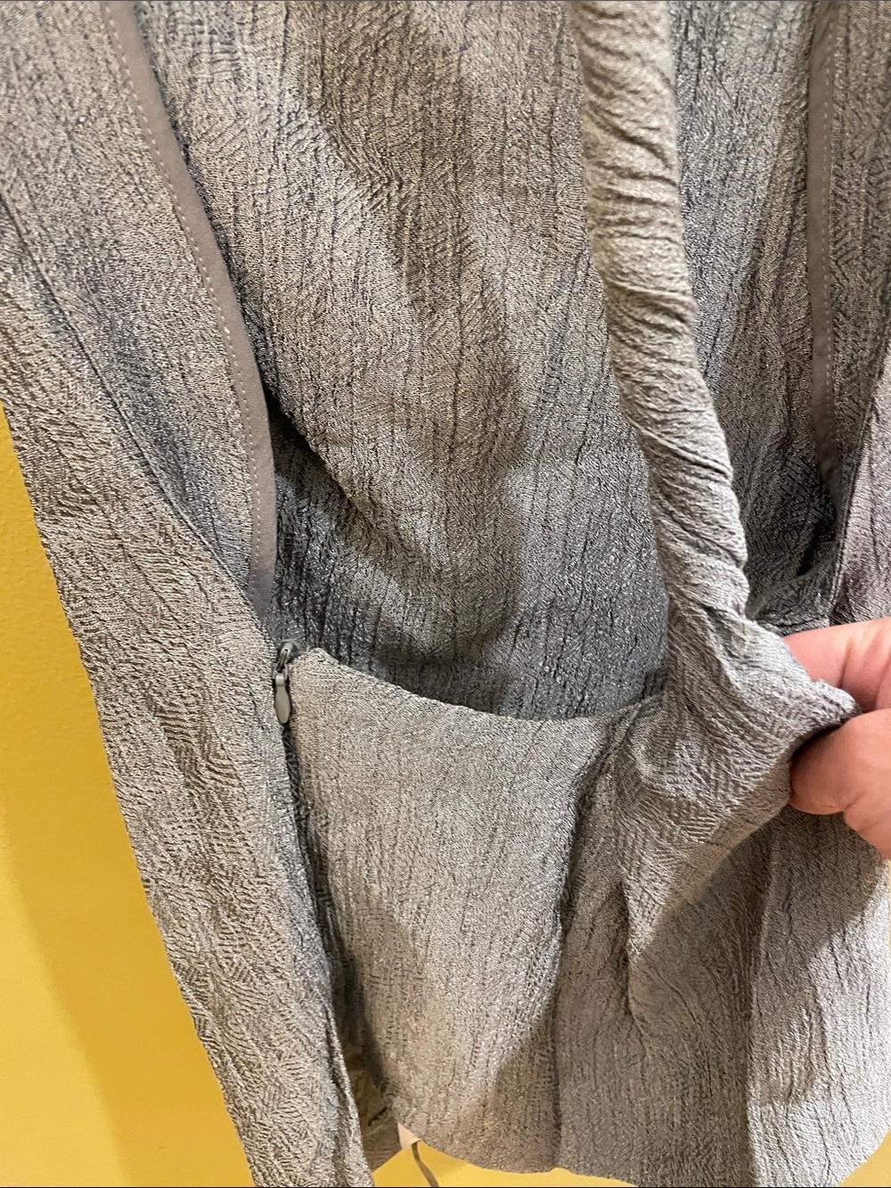 NWT Zara Gray Sleeveless Twist-Back Sheath Top - Picture 9 of 15